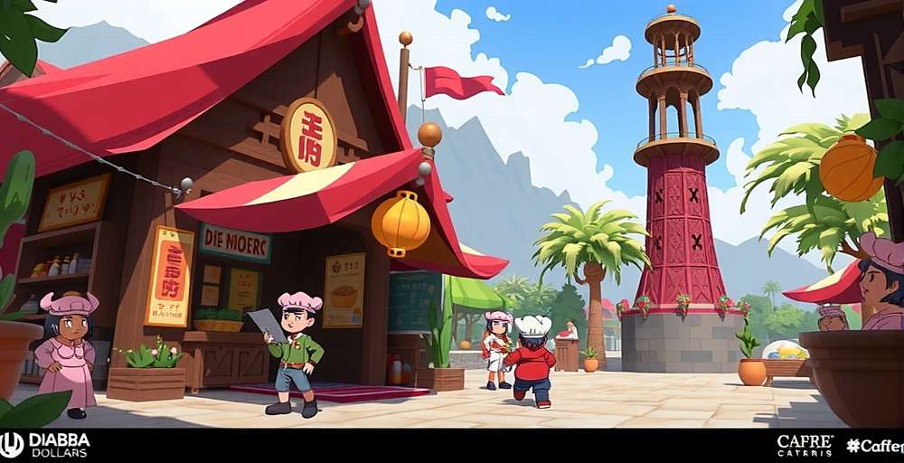Upcoming multiplayer features in Dhaba Dollars Dynasty Concept art for Dhaba Dollars Dynasty multiplayer catering event